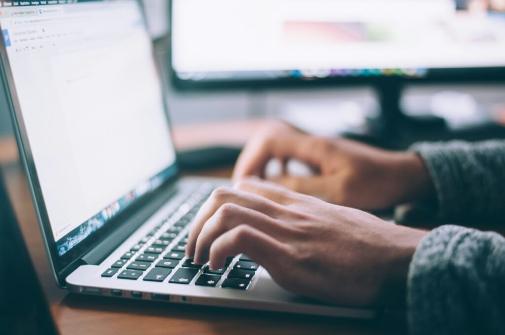 Typing on a Keyboard
