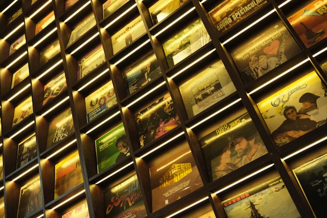 wall of vinyl